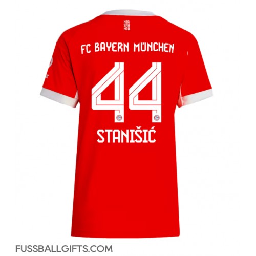 Bayern Munich Josip Stanisic #44 Fußballbekleidung Heimtrikot Damen 2025-26 Kurzarm